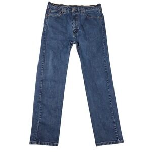 Levi Strauss 514 Mens Jeans Blue Straight Fit Size 36x30 Stretch